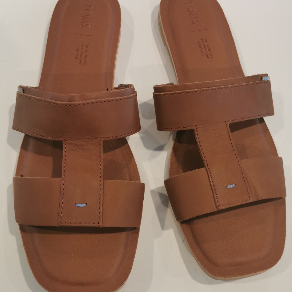 Leather Slide Sandal